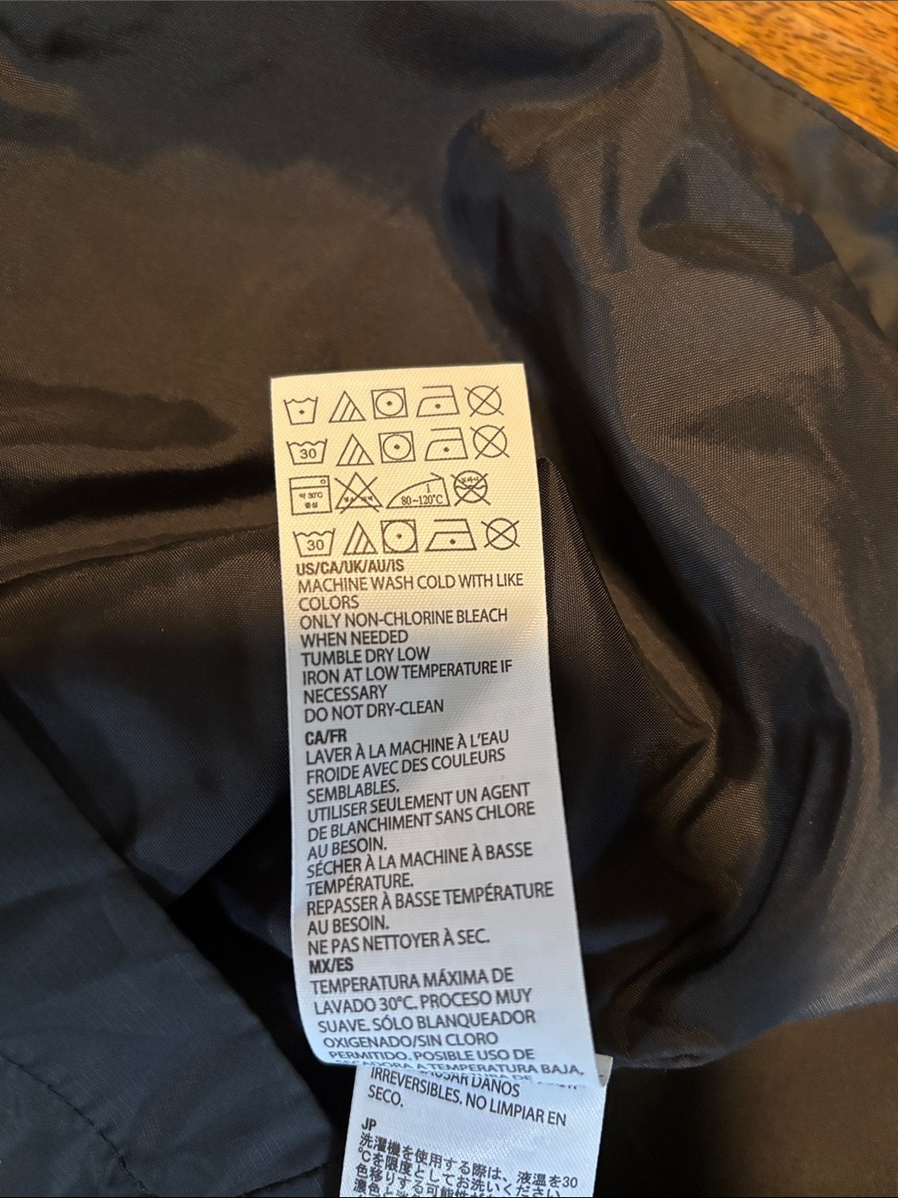 Classic Black Hooded Long Light Weight Wind/Raincoat Jacket - Picture 4 of 16